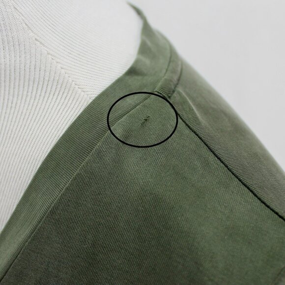 Dolan Left Coast Collection Dress Womens Size S Olive Black Short Sleeve Shift - Picture 5 of 8